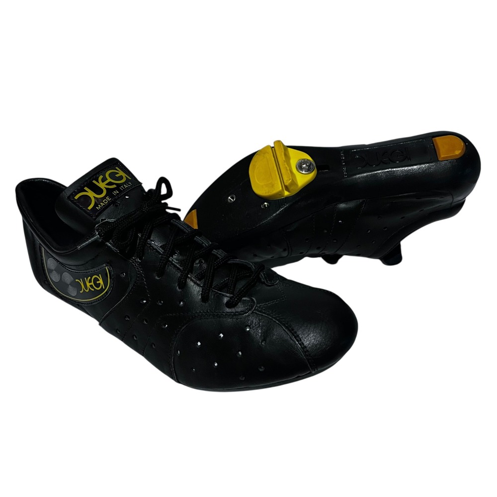 Vintage Duegi 303 Cycling Shoes Leather Made‎ in Italy Look Cleats